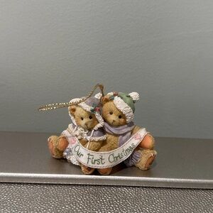 1995 CHERISHED TEDDIES"OUR FIRST CHRISTMAS TOGETHER" HANGING CHRISTMAS ORNAMENT